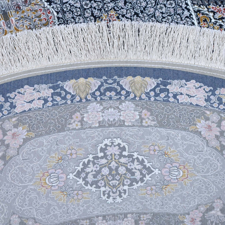 Grey Persian Oval Rug 5X8 FT