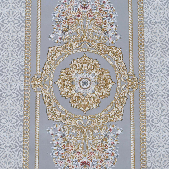 Grey Persian Oval Rug 5X8 FT