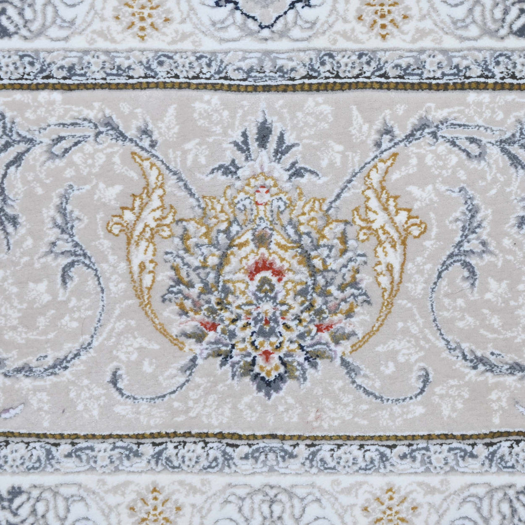 Rust & Grey Persian Oval Rug 5X8 FT