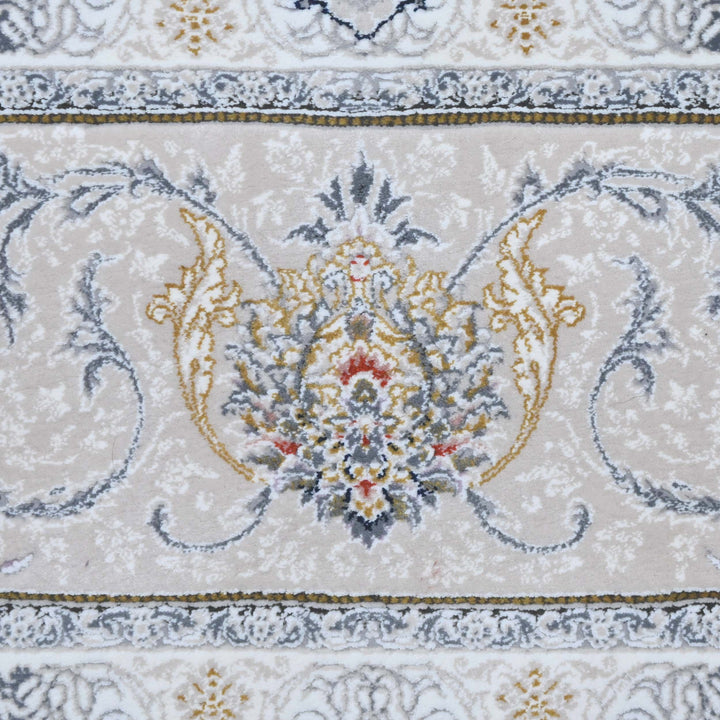 Rust & Grey Persian Oval Rug 5X8 FT