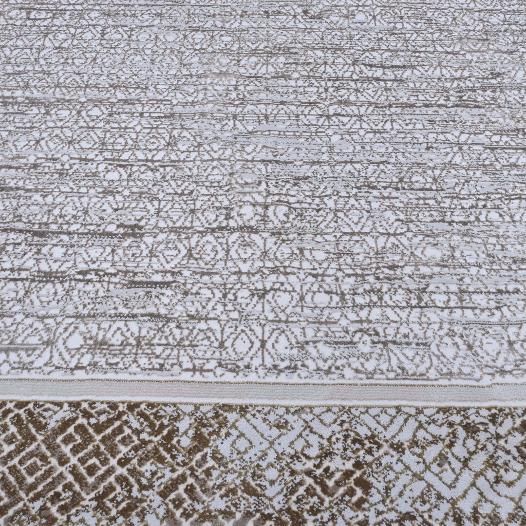 Silver Grey Turkish Rug 5X8 FT