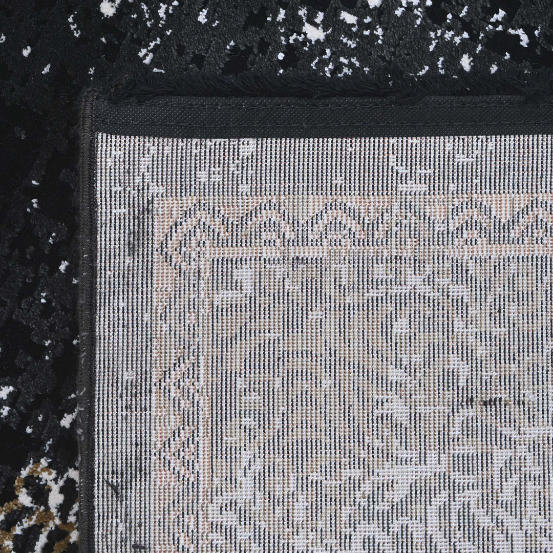 Copper Brown Abstract Turkish Rug 5X8 FT