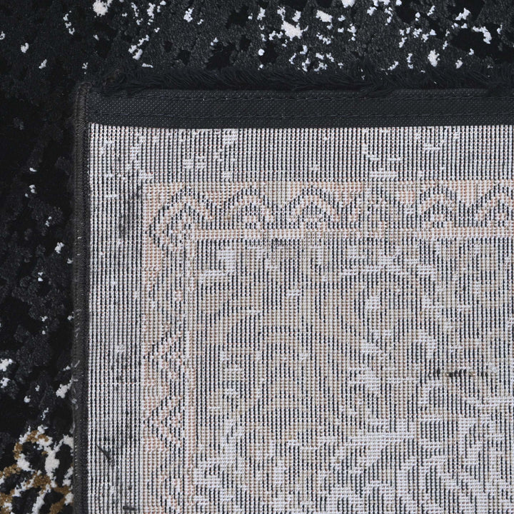 Copper Brown Abstract Turkish Rug 5X8 FT