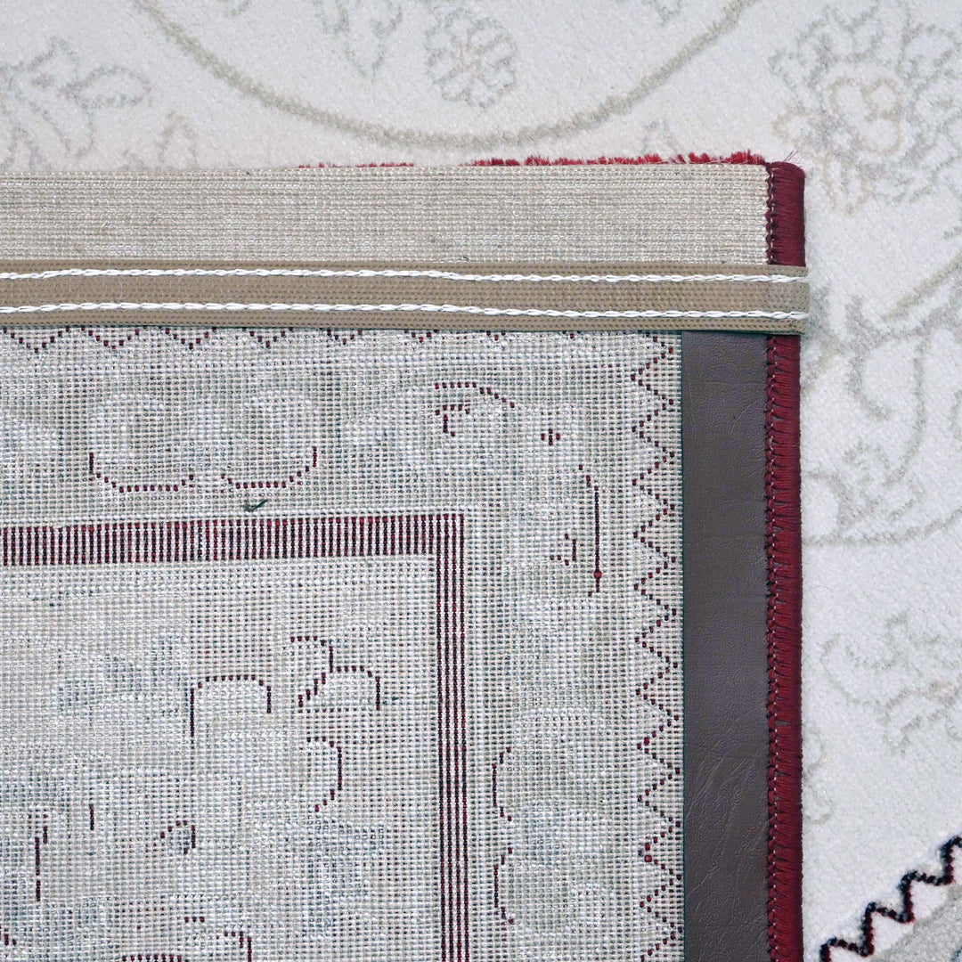 Warm Ivory & Cream Turkish Rug 7x10 ft