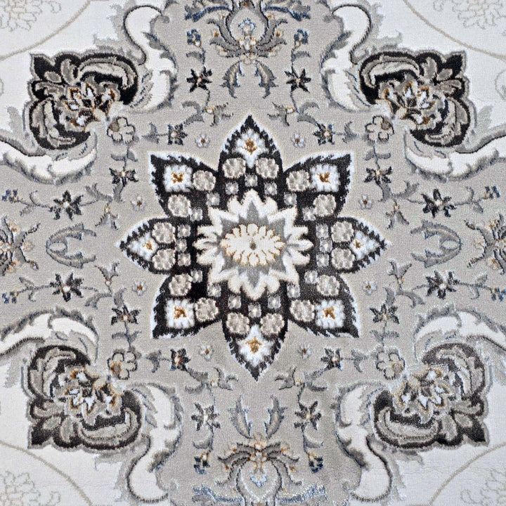 Antique White Turkish Rug 7x10 ft