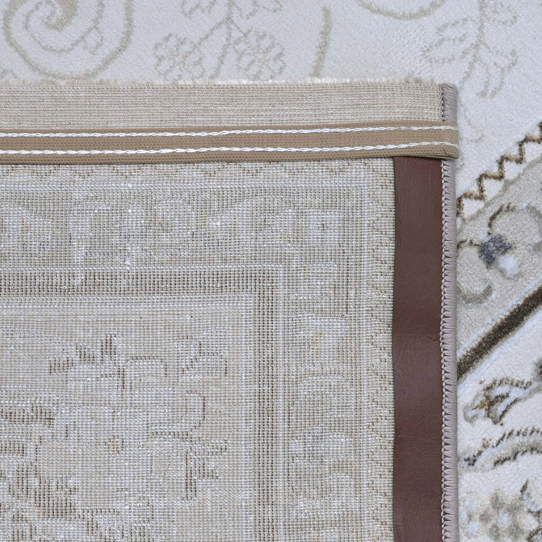 Antique White Turkish Rug 7x10 ft