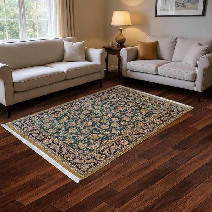 Supreme Fine Persian Silk Rug 5X8 Ft