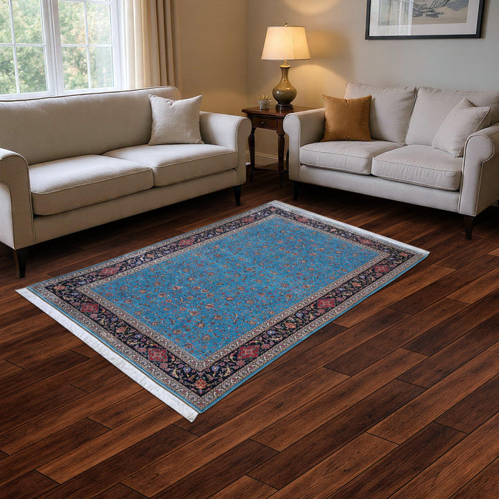 Supreme Fine Persian Silk Rug 5X8 Ft