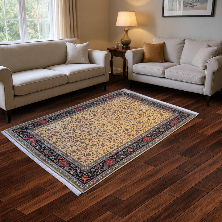 Supreme Fine Persian Silk Rug 5X8 Ft
