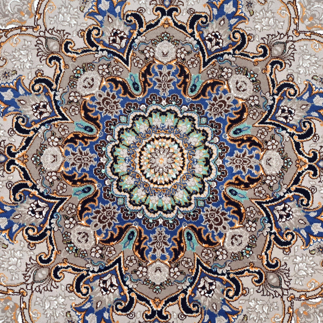 Navy Blue Persian Khas Rug  5X8 ft