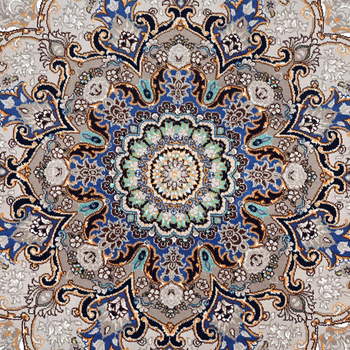 Navy Blue Persian Khas Rug  5X8 ft