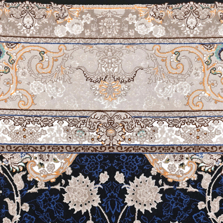 Navy Blue Persian Khas Rug  5X8 ft