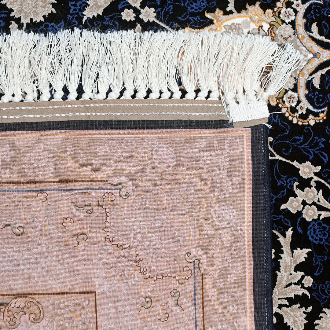 Navy Blue Persian Khas Rug  5X8 ft