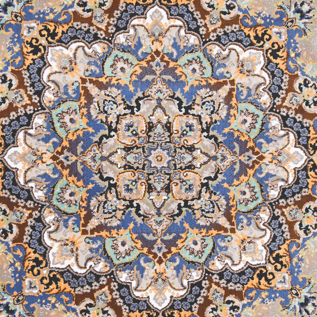 Charcoal Grey Persian Khas Rug  5X8 ft