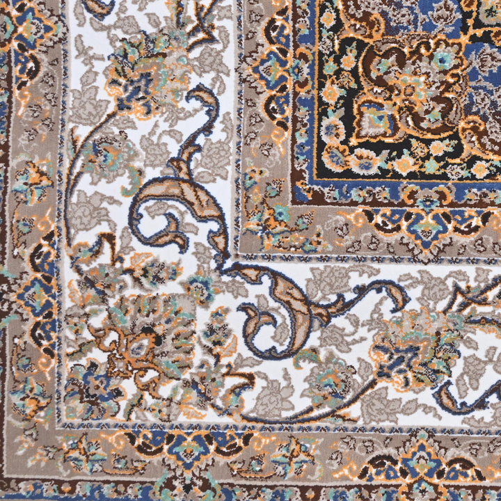 Charcoal Grey Persian Khas Rug  5X8 ft