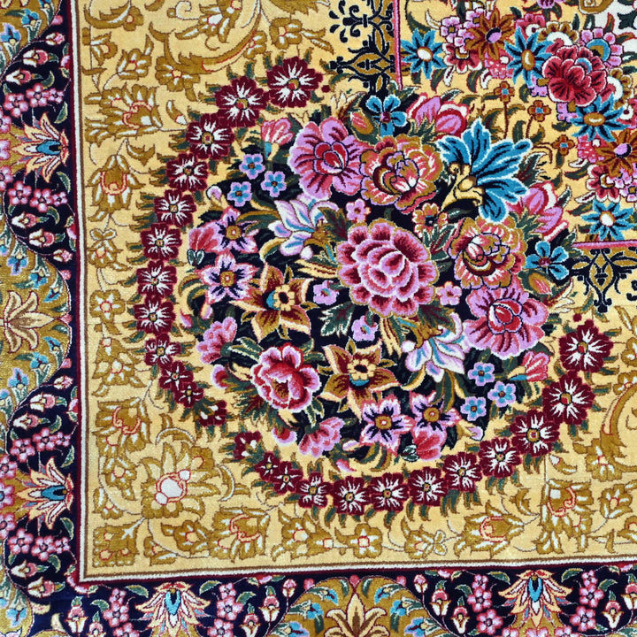 Supreme Fine Persian Silk Rug 7x10 Ft