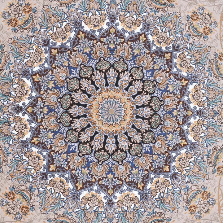 Blush Pink Persian Khas Rug  5X8 ft