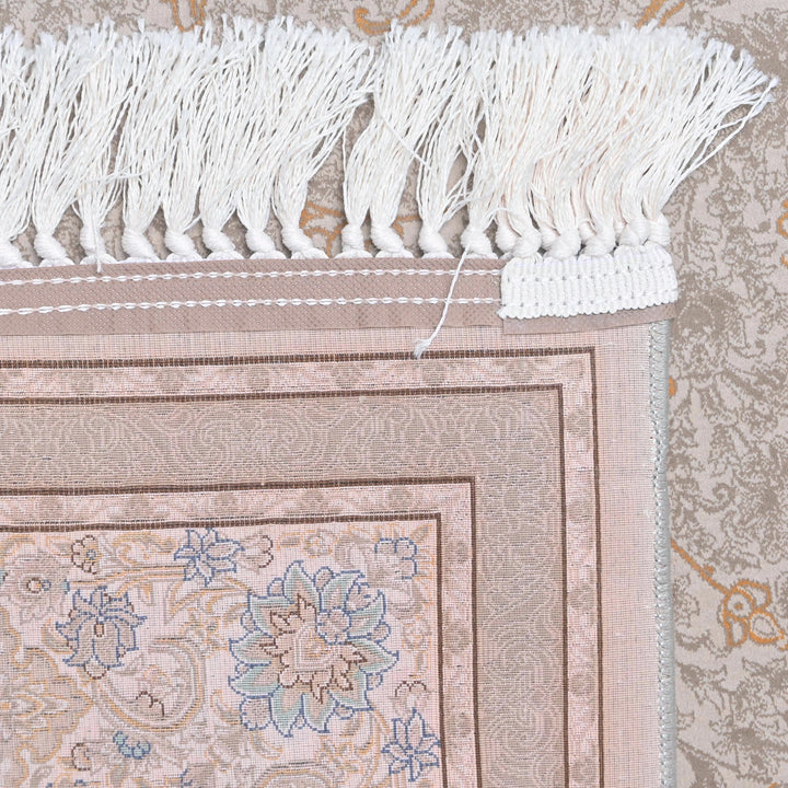 Blush Pink Persian Khas Rug  5X8 ft