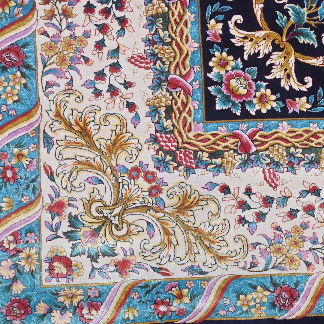 Supreme Fine Persian Silk Rug 7x10 Ft