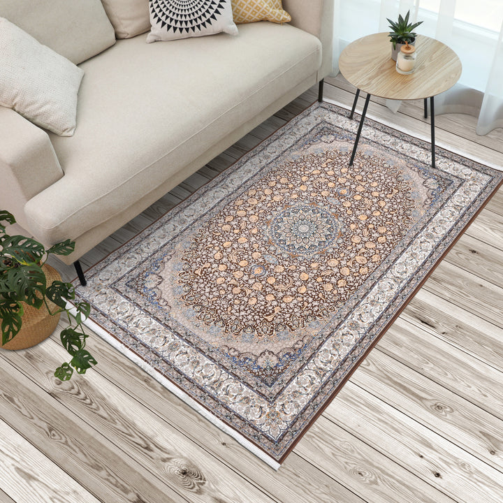 Cream Persian Khas Rug  5X8 ft