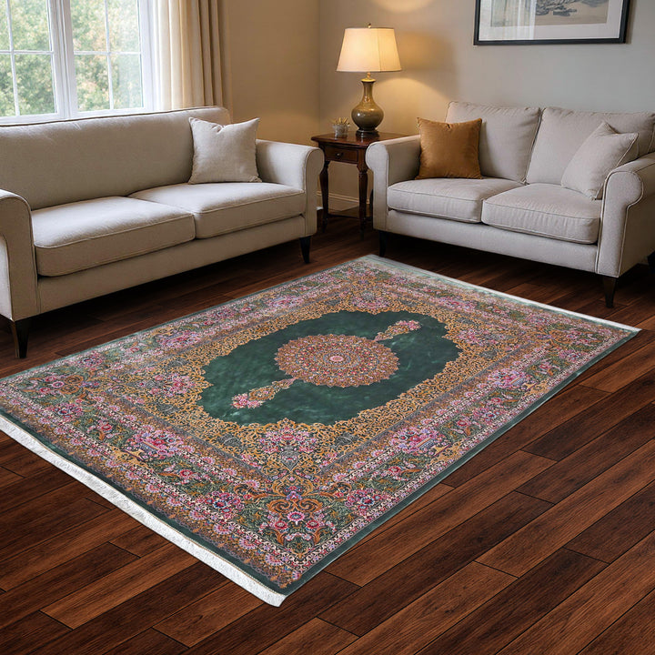 Supreme Fine Persian Silk Rug 7x10 Ft