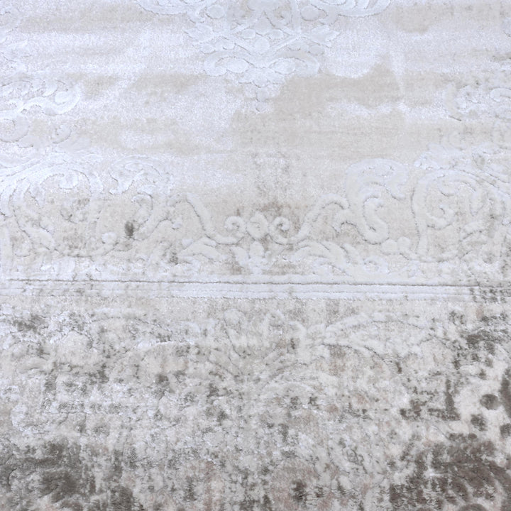 Grey Vintage Turkish Rug 5X8 ft