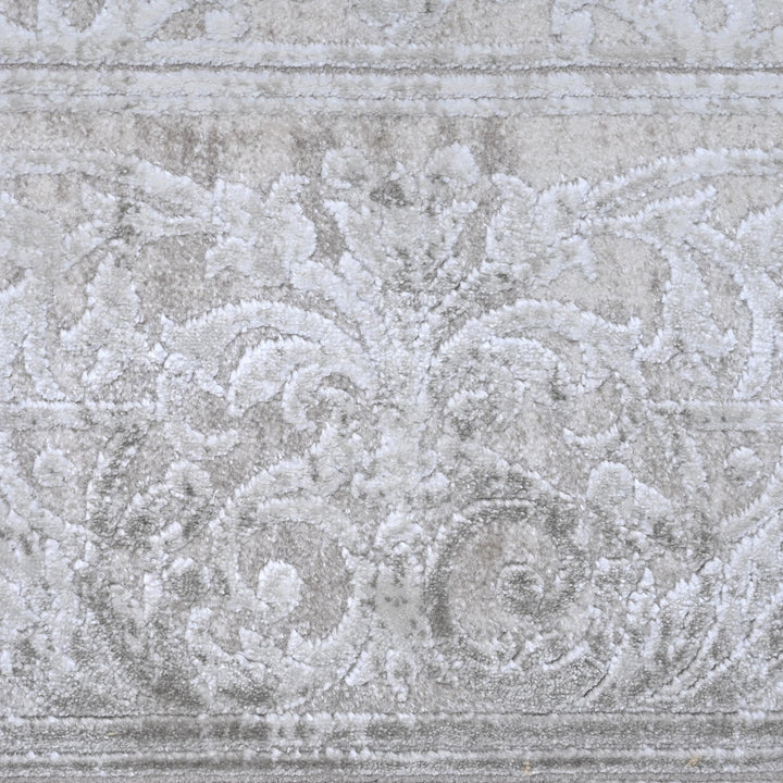 Grey Vintage Turkish Rug 5X8 ft