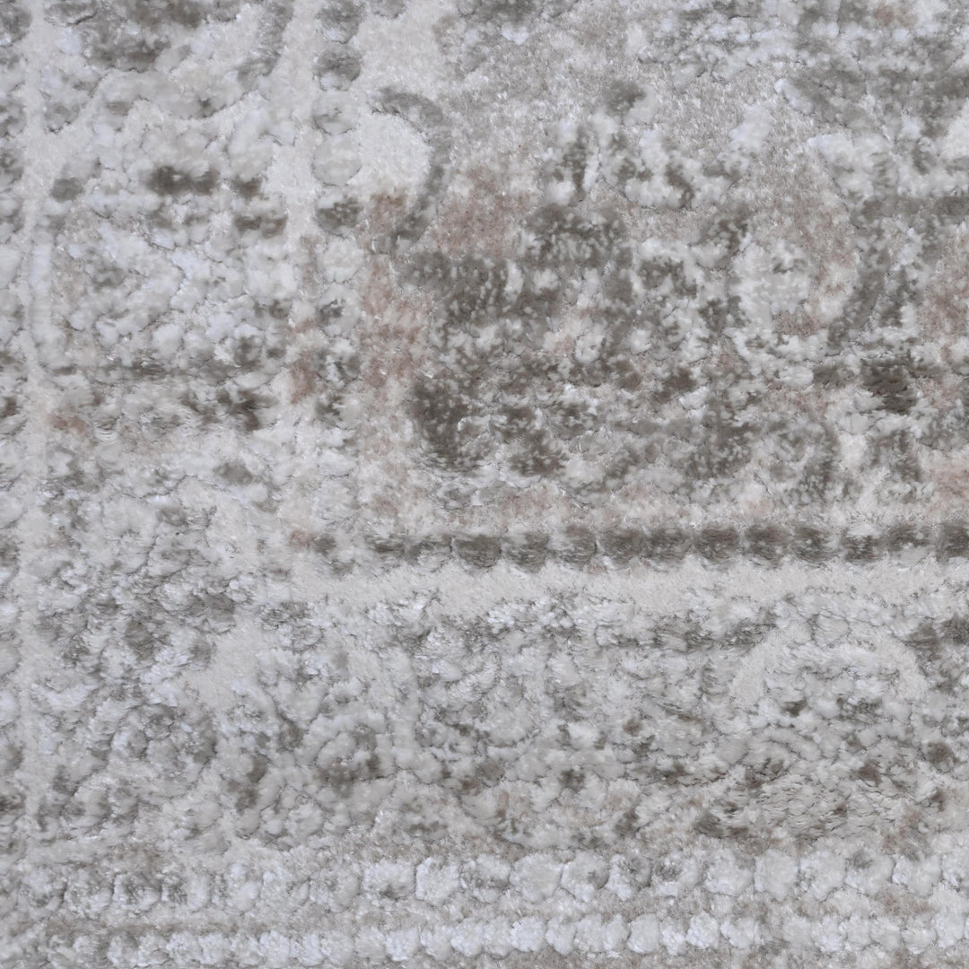 Grey Vintage Turkish Rug 5X8 ft