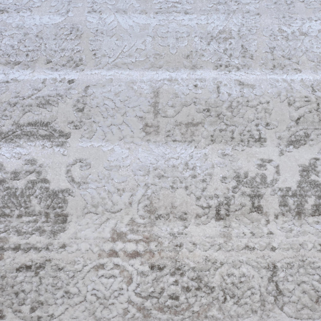 Grey Vintage Turkish Rug 5X8 ft