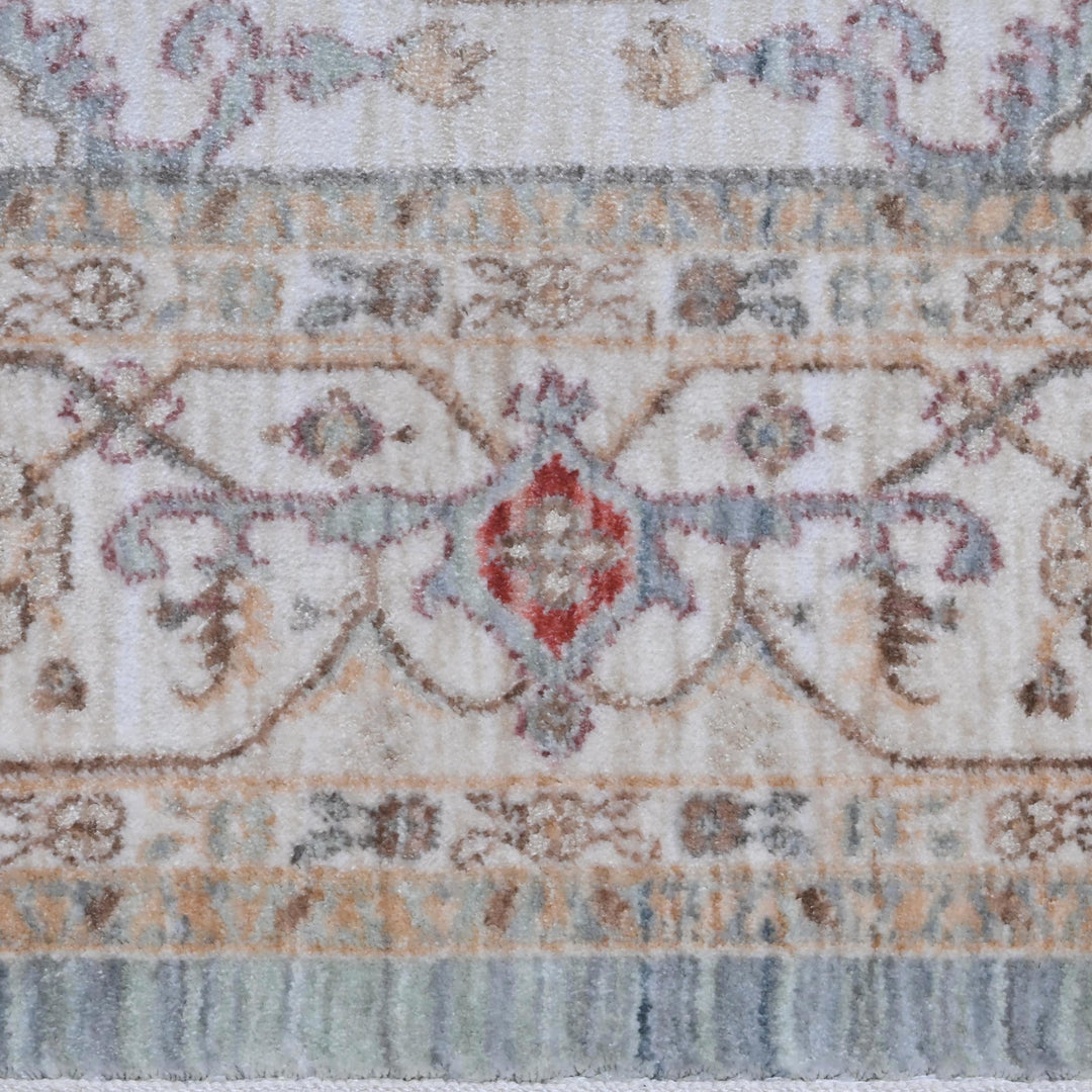 Blue Grey Turkish Rug 5X8 ft