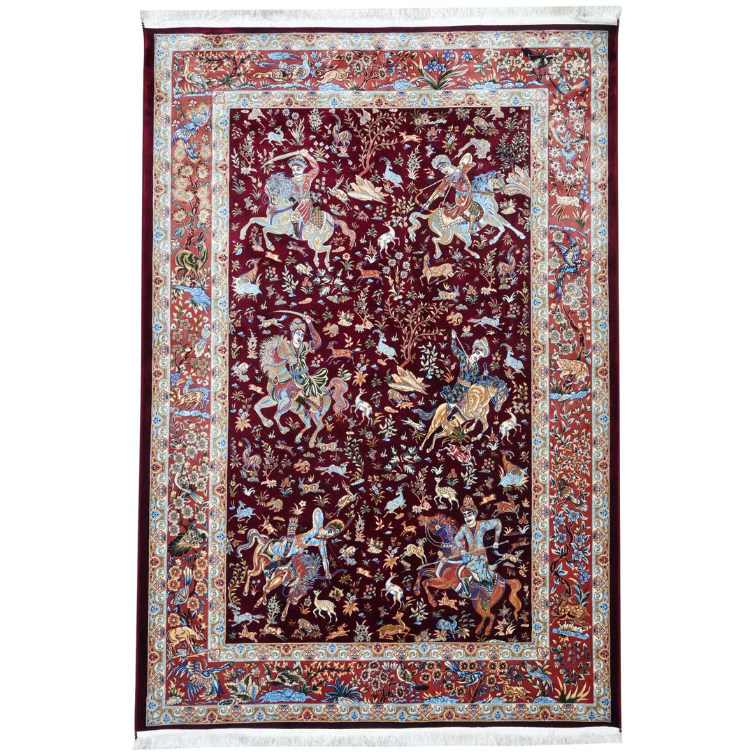 Supreme Fine Persian Silk Rug 4X6 Ft