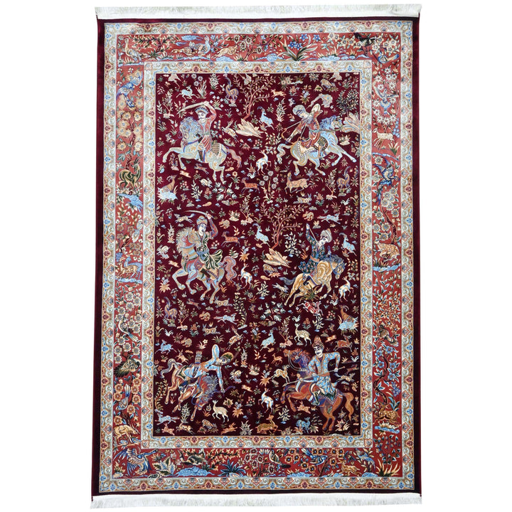 Supreme Fine Persian Silk Rug 4X6 Ft