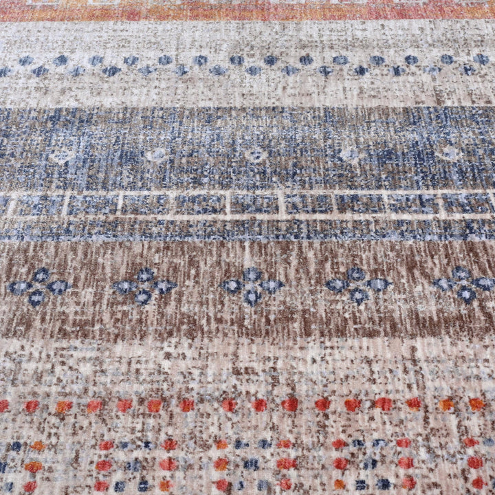 Multi-Color Vintage Turkish Rug 5X8 ft