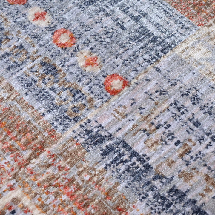 Multi-Color Vintage Turkish Rug 5X8 ft