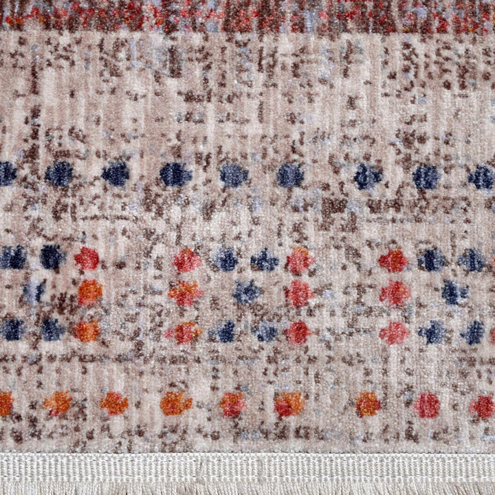 Multi-Color Vintage Turkish Rug 5X8 ft