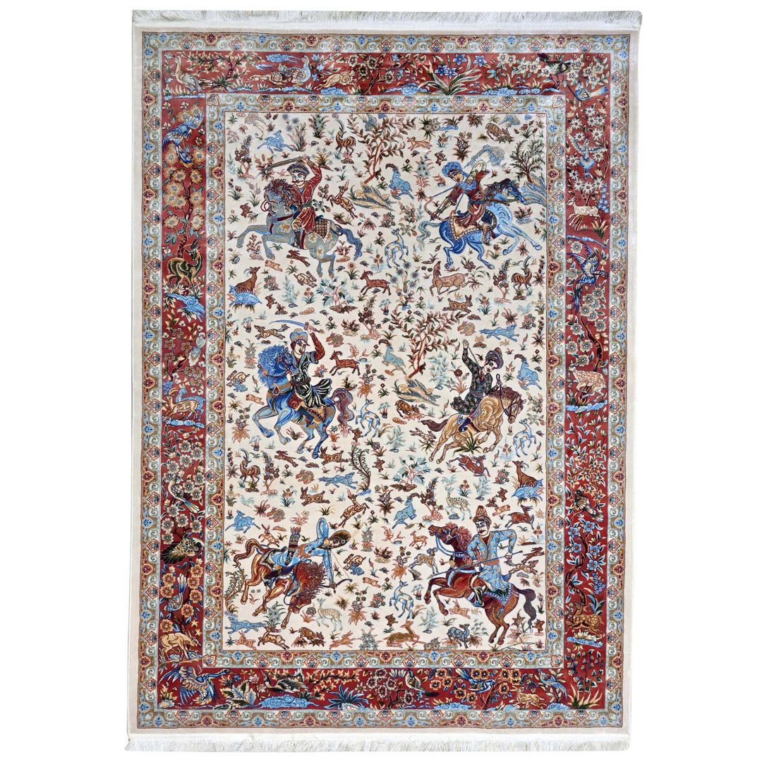Supreme Fine Persian Silk Rug 4X6 Ft