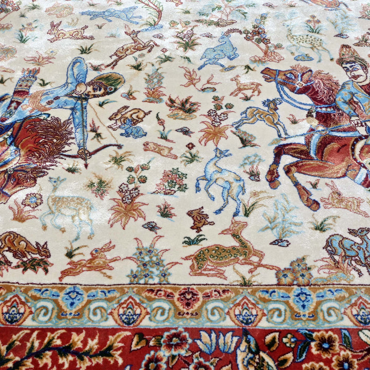 Supreme Fine Persian Silk Rug 4X6 Ft