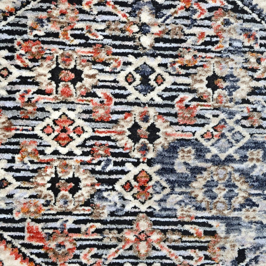 Grey Cream Vintage Turkish Rug 5X8 ft