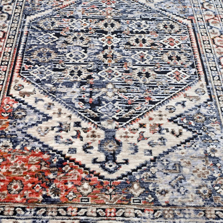 Grey Cream Vintage Turkish Rug 5X8 ft