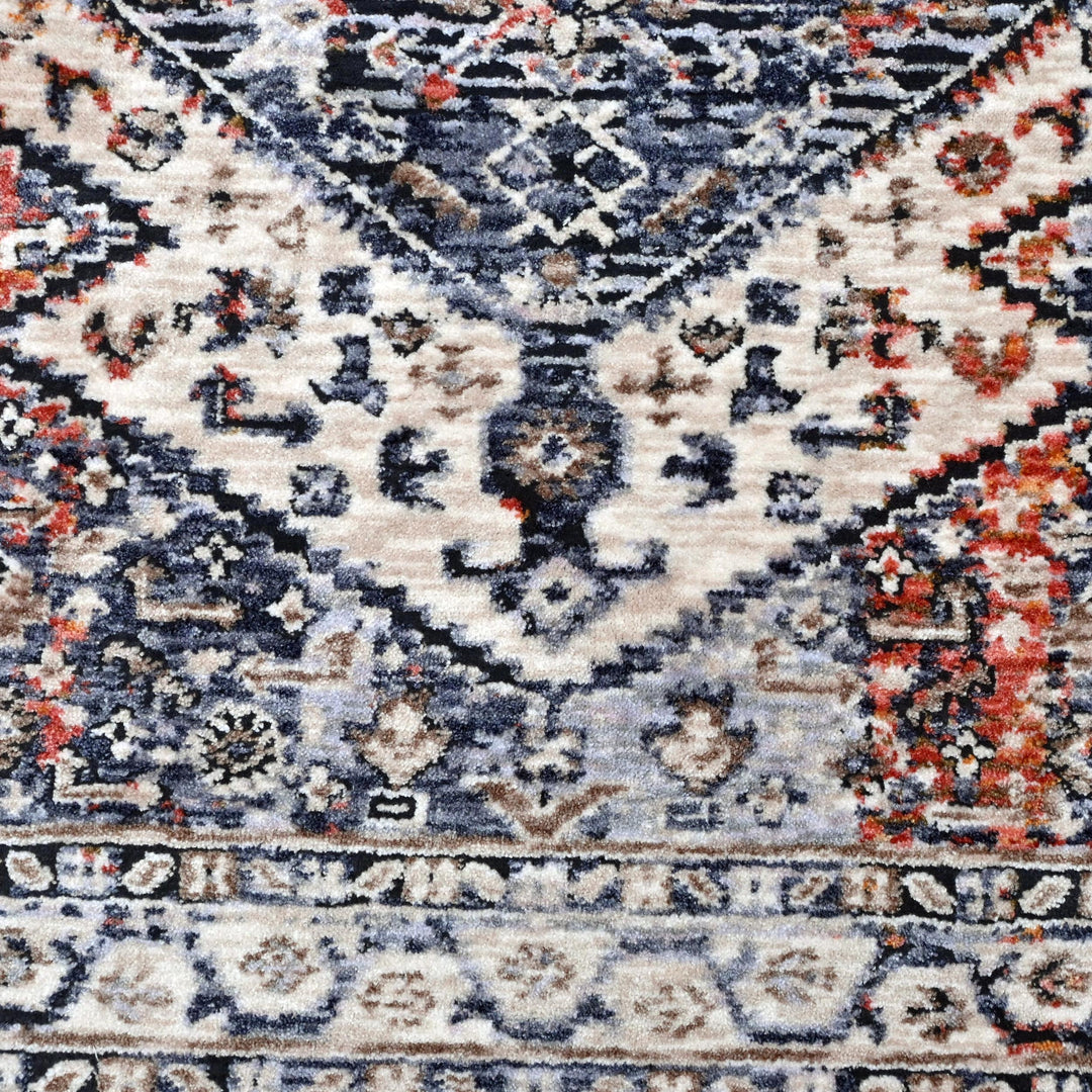 Grey Cream Vintage Turkish Rug 5X8 ft