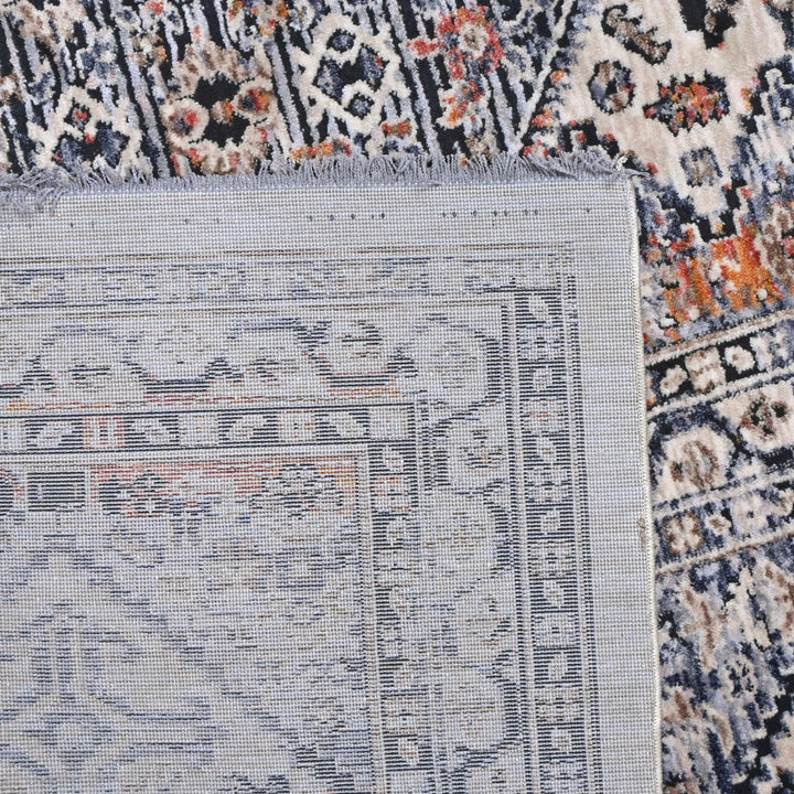 Grey Cream Vintage Turkish Rug 5X8 ft