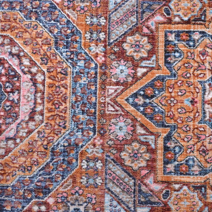 Rust Traditional Turkish Rug 5X8 ft