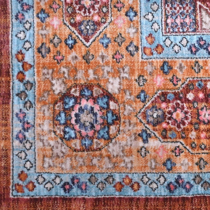 Rust Traditional Turkish Rug 5X8 ft