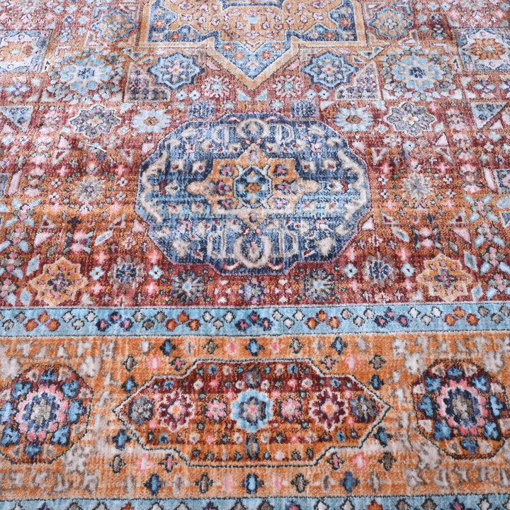 Rust Traditional Turkish Rug 5X8 ft
