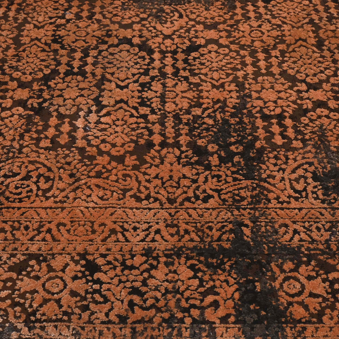 Terracotta Orange Turkish Rug 5X8 FT