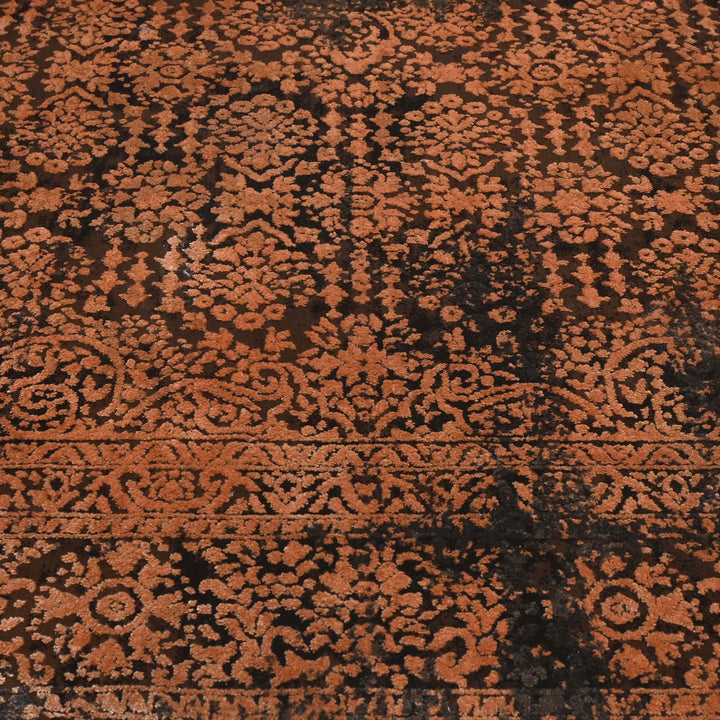Terracotta Orange Turkish Rug 5X8 FT