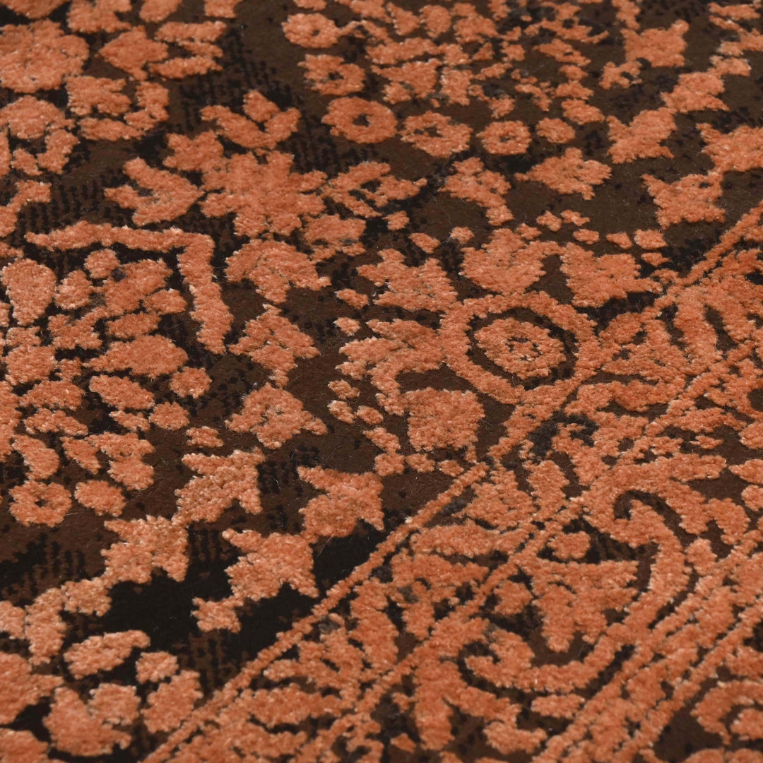 Terracotta Orange Turkish Rug 5X8 FT