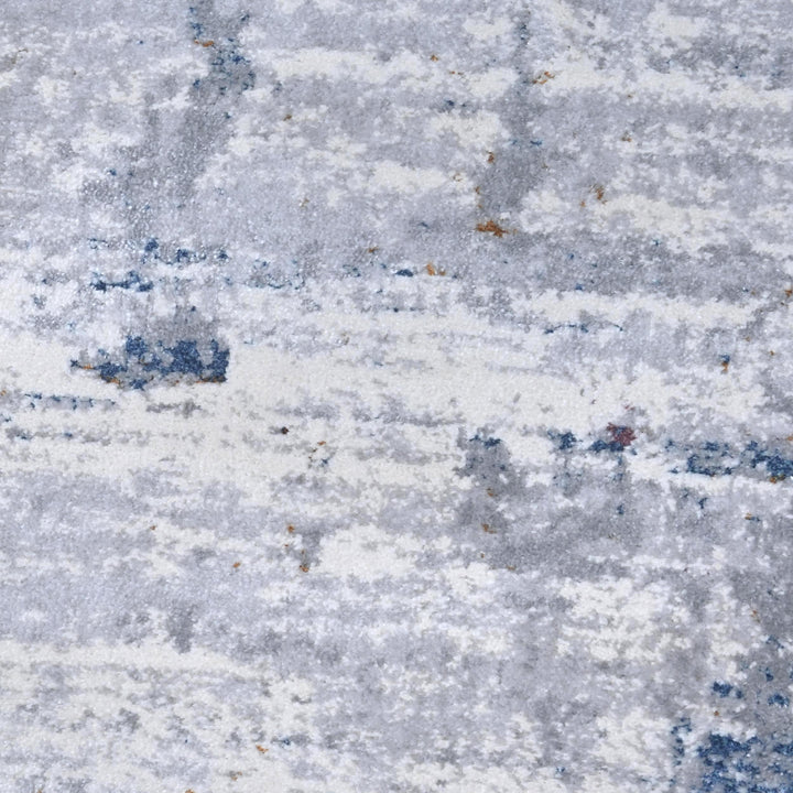 Grey Abstract Turkish Rug 4x6 Ft