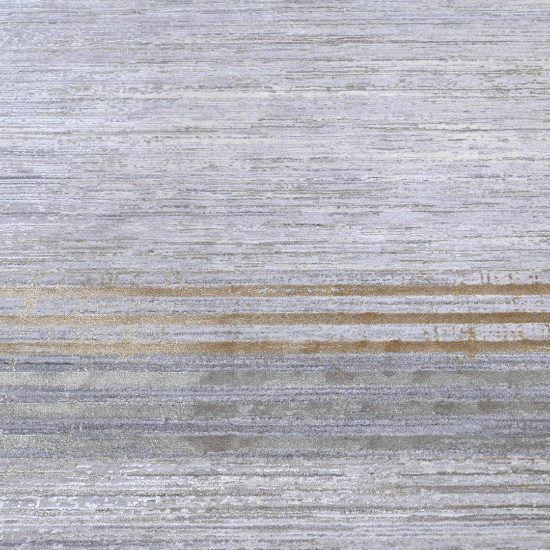 Grey Cream Turkish Rug 5X8 ft