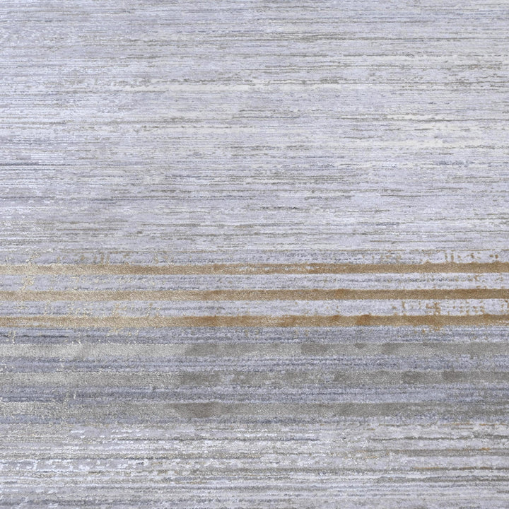 Grey Cream Turkish Rug 5X8 ft